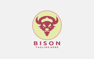 Bison Logo Design Template V4