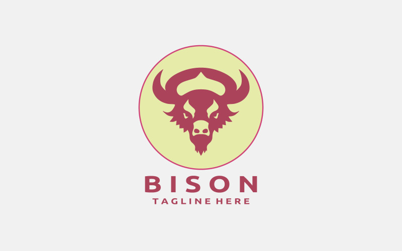 Bison Logo Design Template V4 Logo Template
