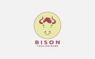 Bison Logo Design Template V5