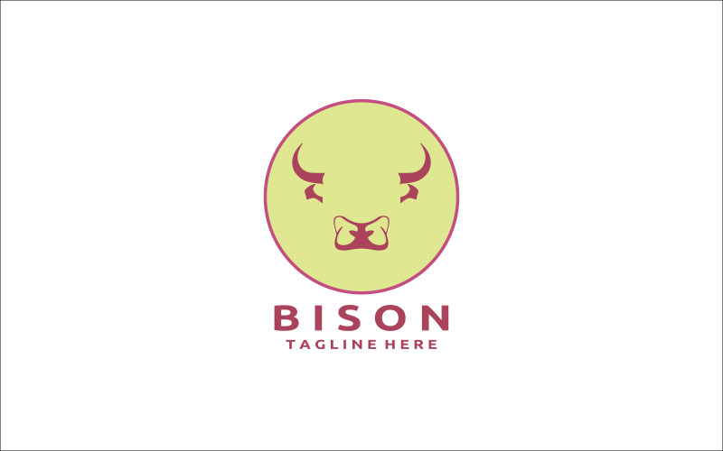 Bison Logo Design Template V6 Logo Template