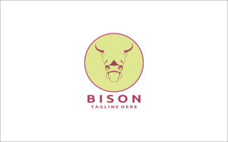 Bison Logo Design Template V7