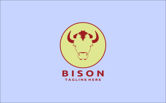 Bison Logo Design Template V8