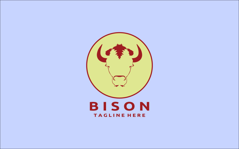 Bison Logo Design Template V8 Logo Template