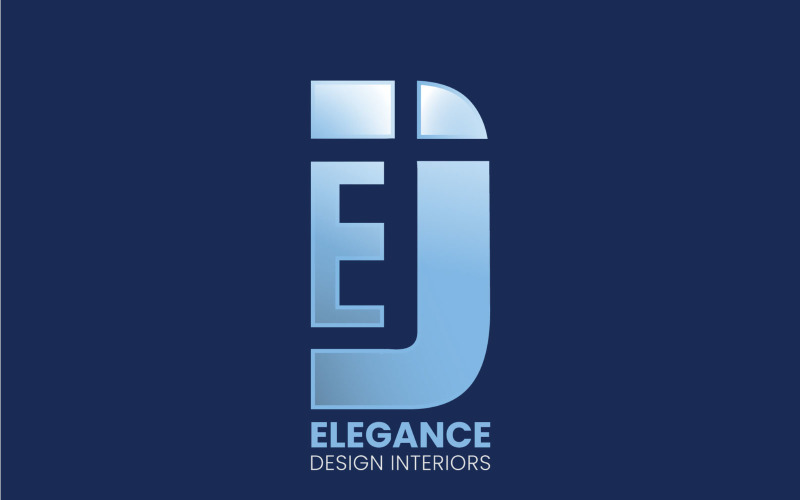 Creative and professional Elegance Design Interiors/ EDI/EDJ logo template Logo Template
