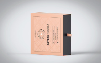 Gift Box PSD Mockup Vol 02