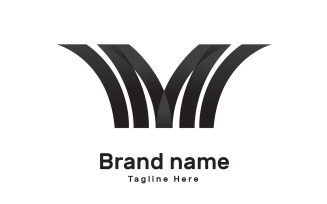 Letter M modern colorful branding logo