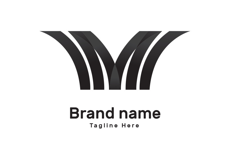 Letter M modern colorful branding logo Logo Template