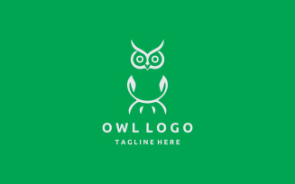 Minimal Owl Logo Template V4