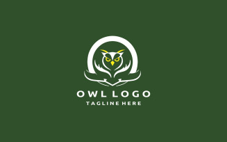 Owl Logo Design Template V6