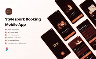Style Spark Salon Booking App UI Kit