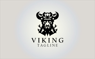 Viking Logo Design Vector Template V1
