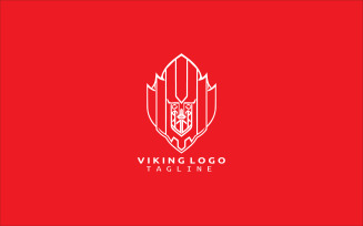 Viking Logo Design Vector Template V5