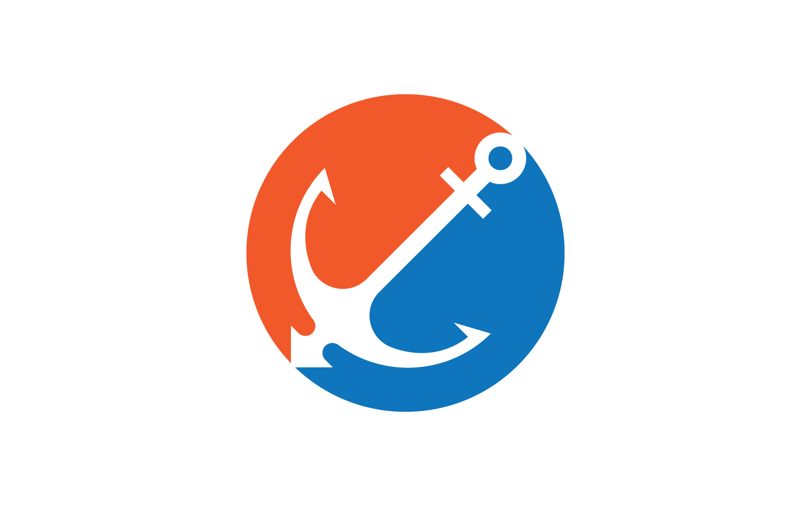 Anchor logo illustration vector