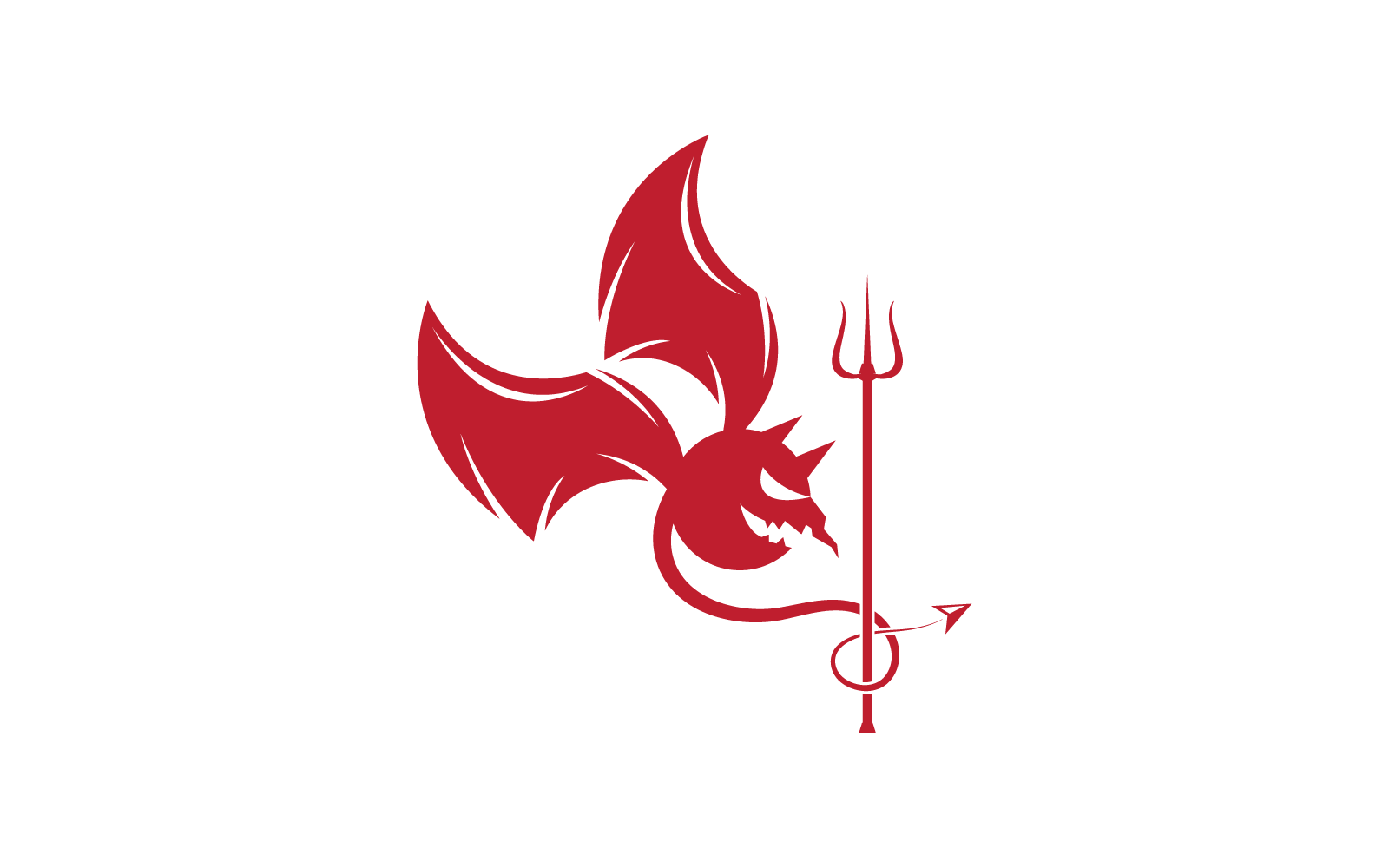 Duivel logo ilustration vector sjabloon