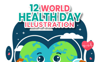 12 World Health Day Illustration