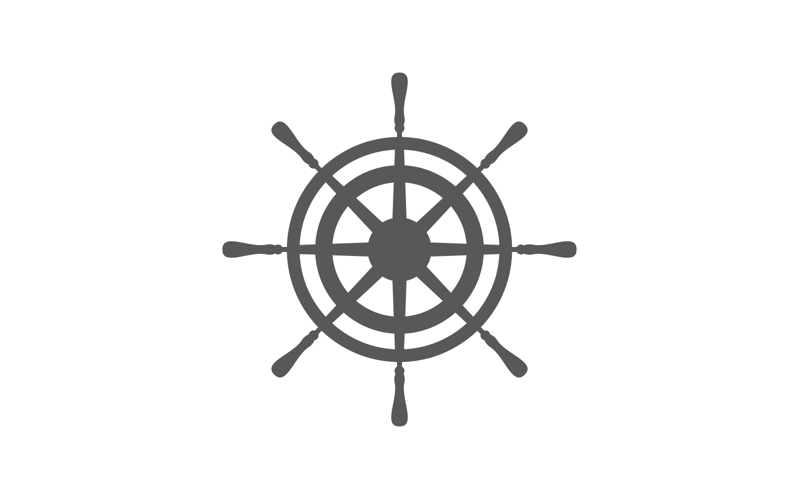 Ship wheel icon ilustration vector