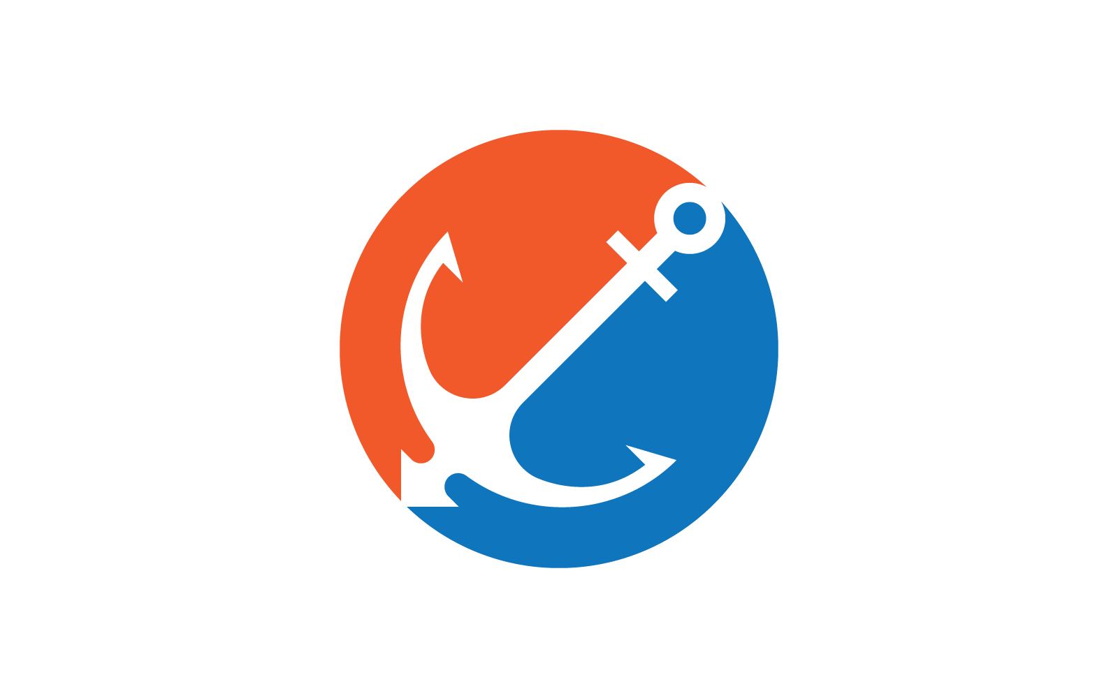 Vector de ilustración del logotipo de ancla