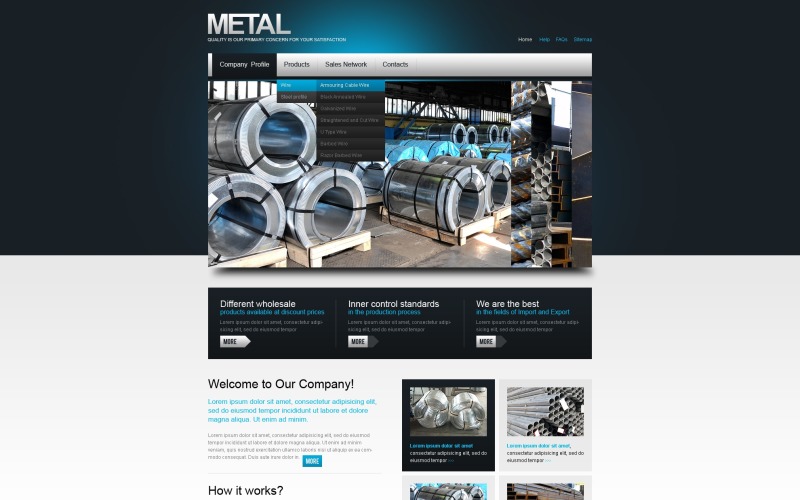 Steelworks PSD Template