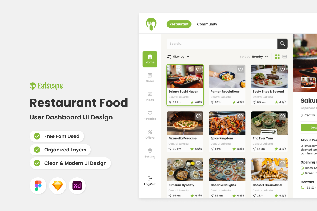 Kit Graphique #382006 Diner Aliments Web Design - Logo template Preview