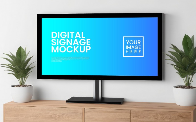 Digital Sign mockup Template V11 Product Mockup