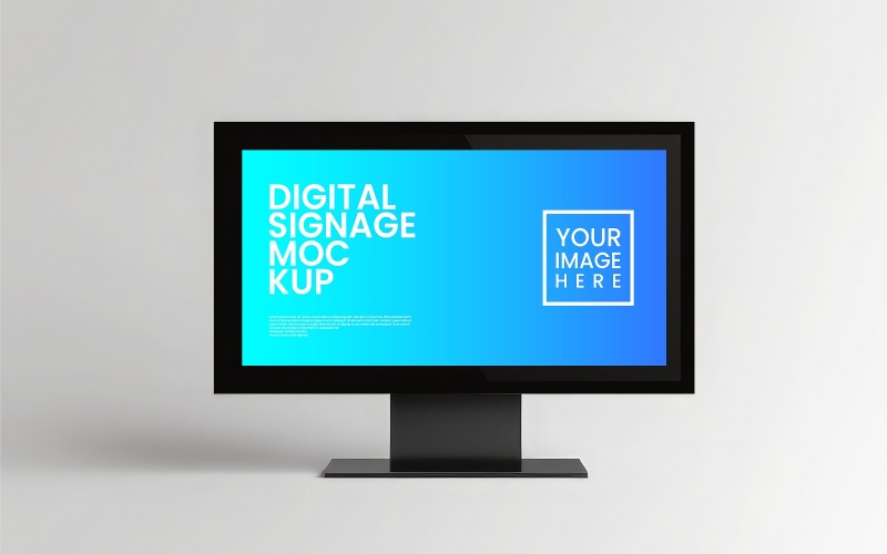 Digital Sign mockup Template V1 Product Mockup