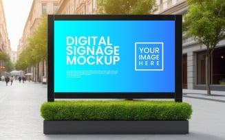 Digital Sign mockup Template V7