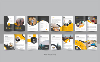 16 page corporate company profile brochure design template layout