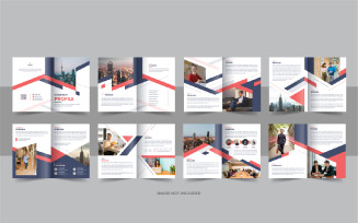 16 page corporate company profile brochure template design layout