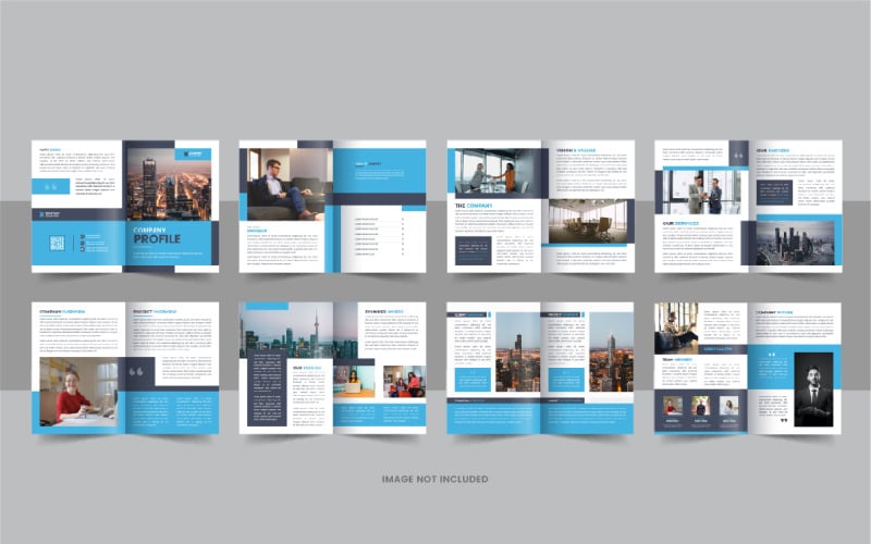 16 page corporate company profile brochure template Corporate Identity