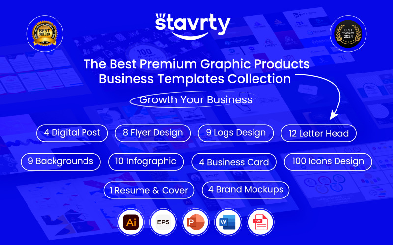 The Best Premium all business Templates and Graphic Products Collection Logo Template