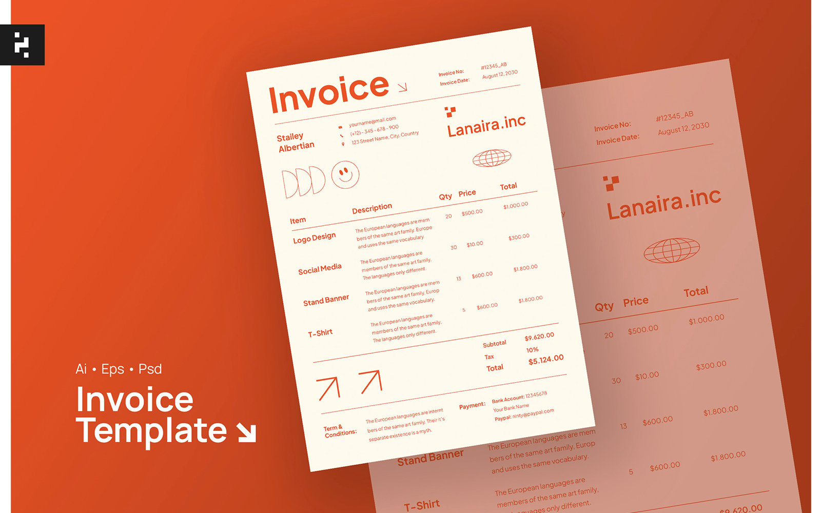 Kit Graphique #382197 Invoice Accounting Divers Modles Web - Logo template Preview