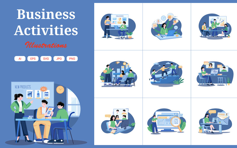 M434_Business Activities Illustration Pack