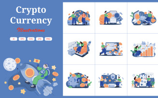 M439_Cryptocurrency Illustration Pack