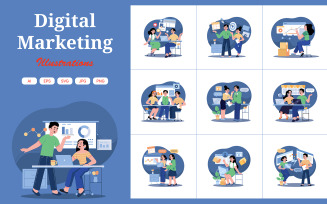M442_Digital Marketing Illustration Pack