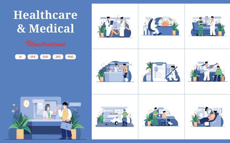 M461_Healthcare & Medical Illustrations