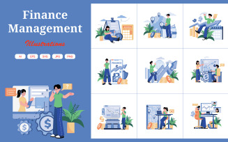 M471_Finance Management Illustration Pack