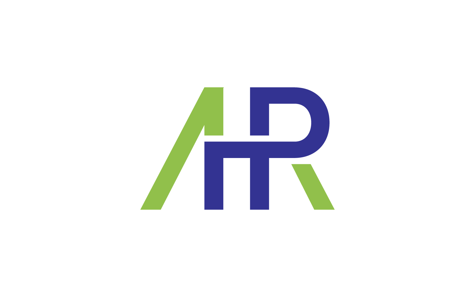 AHR initial letter logo design