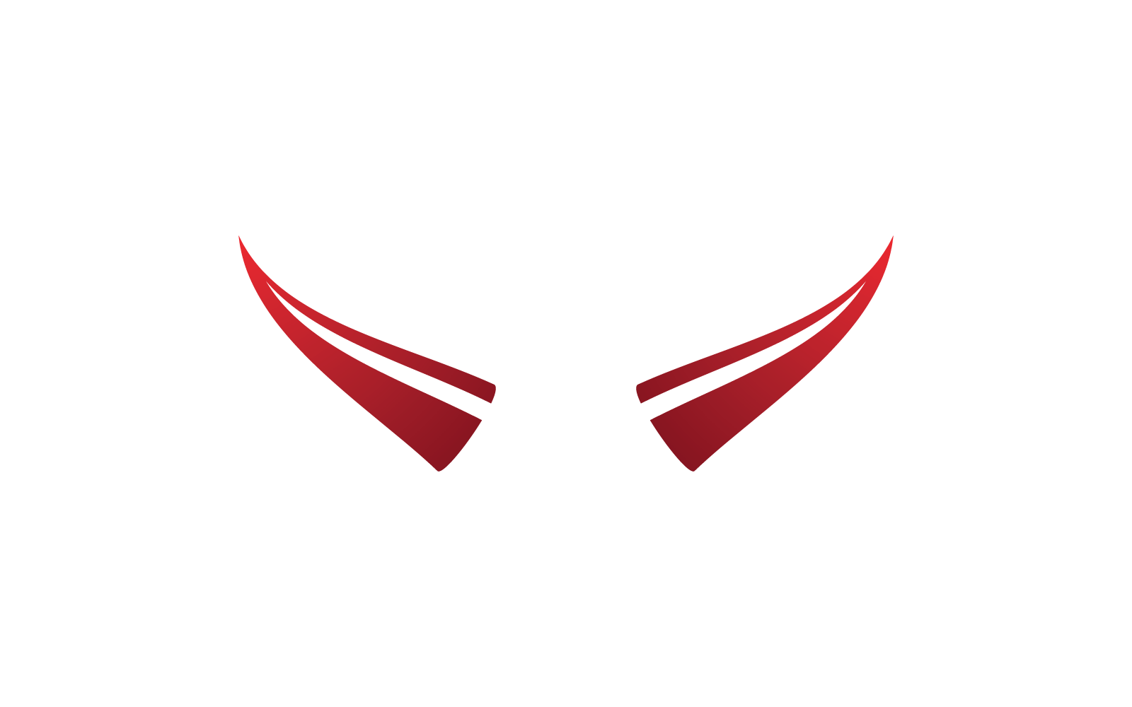 Devil Horn logo vector flat design template