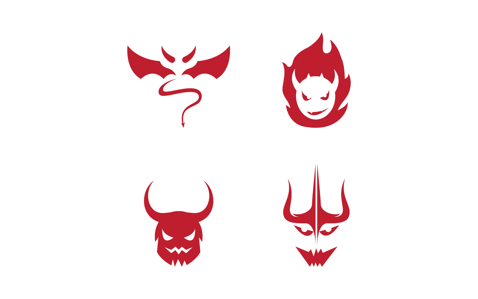 Devil logo ilustration design
