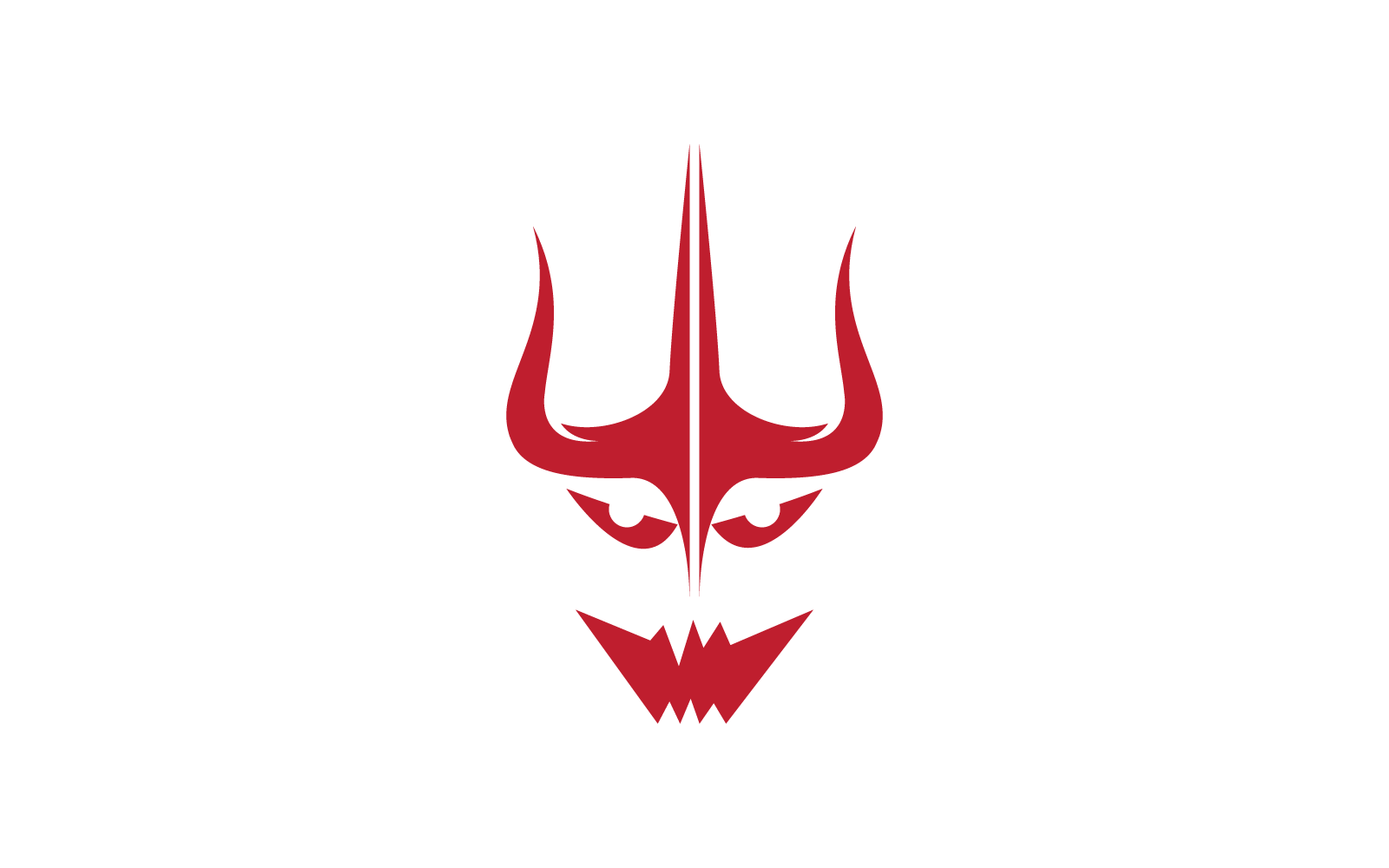 Devil logo ilustration flat design Logo Template
