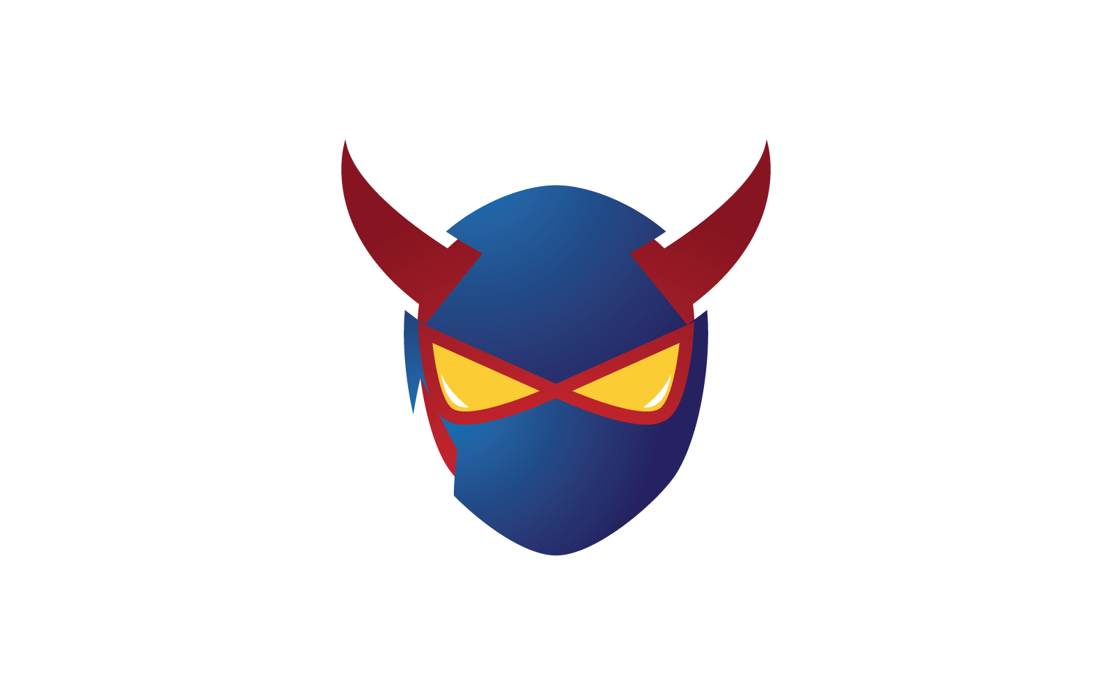 Devil logo vector flat design Logo Template