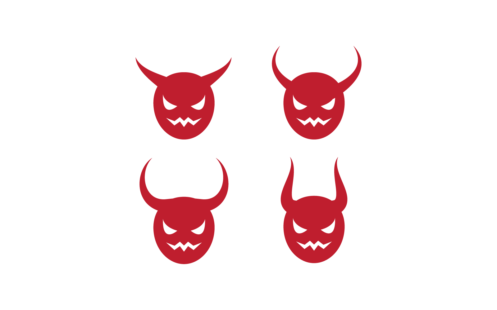 Devil logo vector template