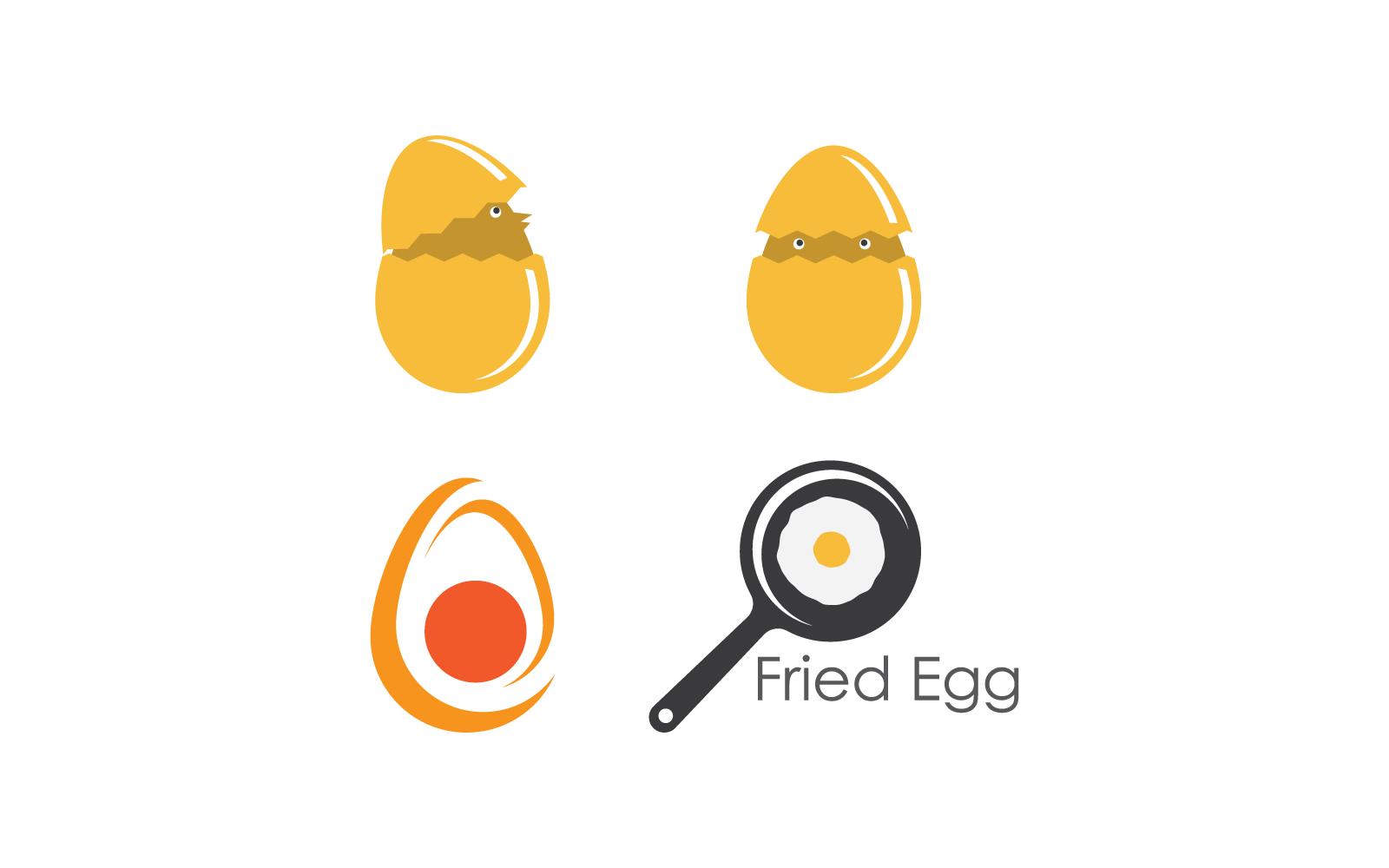 Egg illustration logo vector