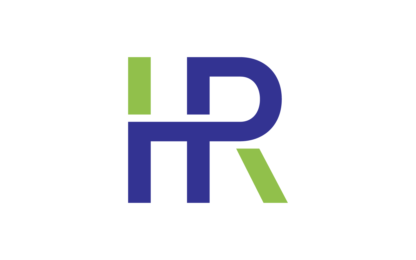HR initial letter logo illustration vector