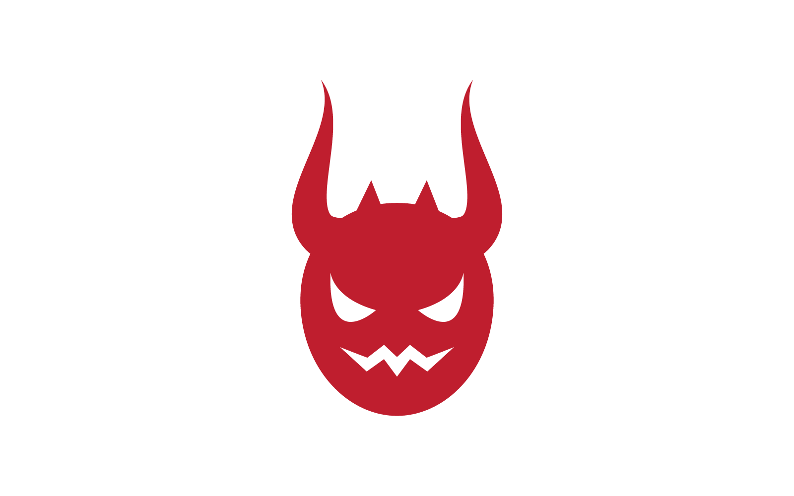 Illustrazione vettoriale del logo del diavolo