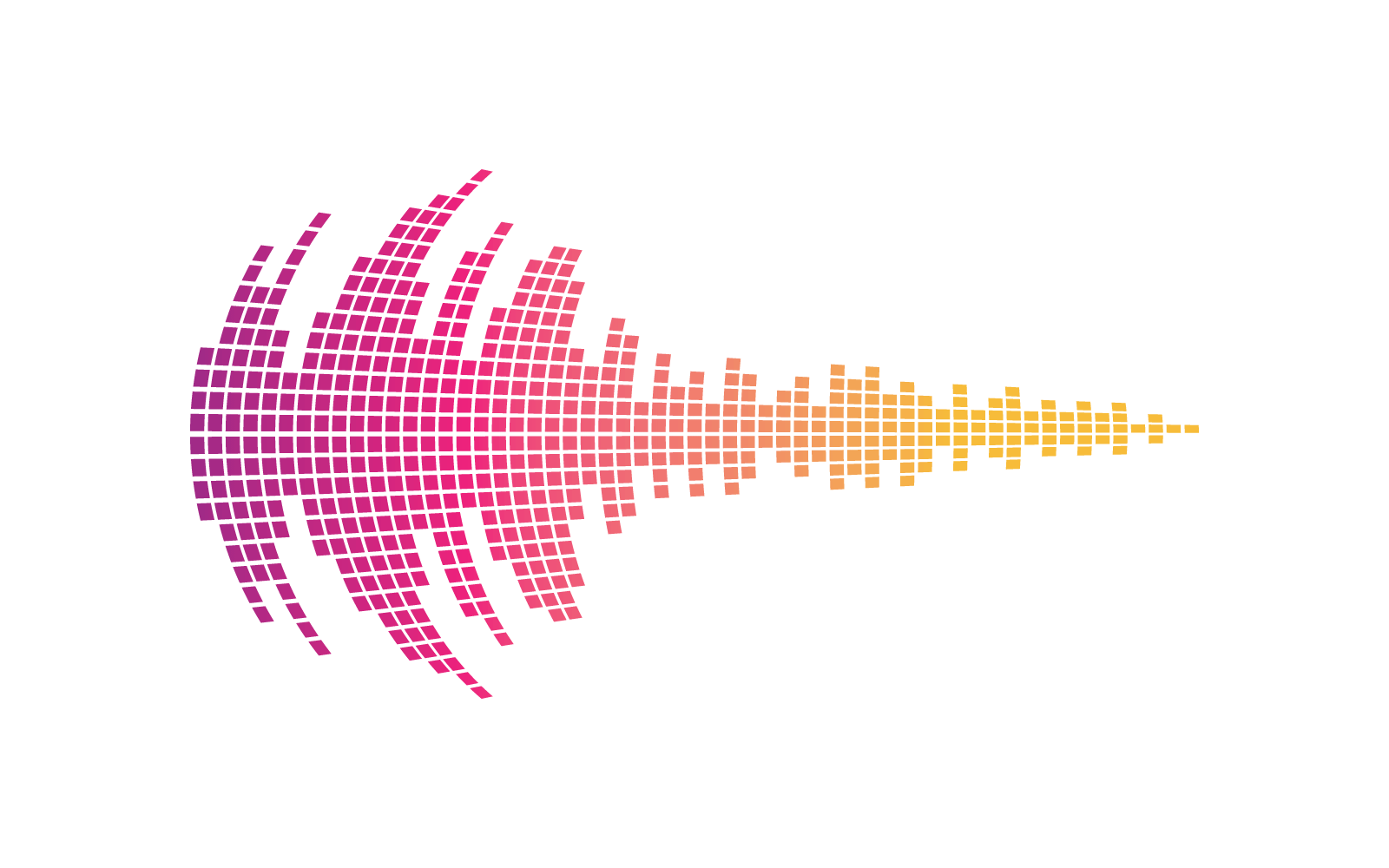 Ilustración de vector de logotipo de música de onda de sonido