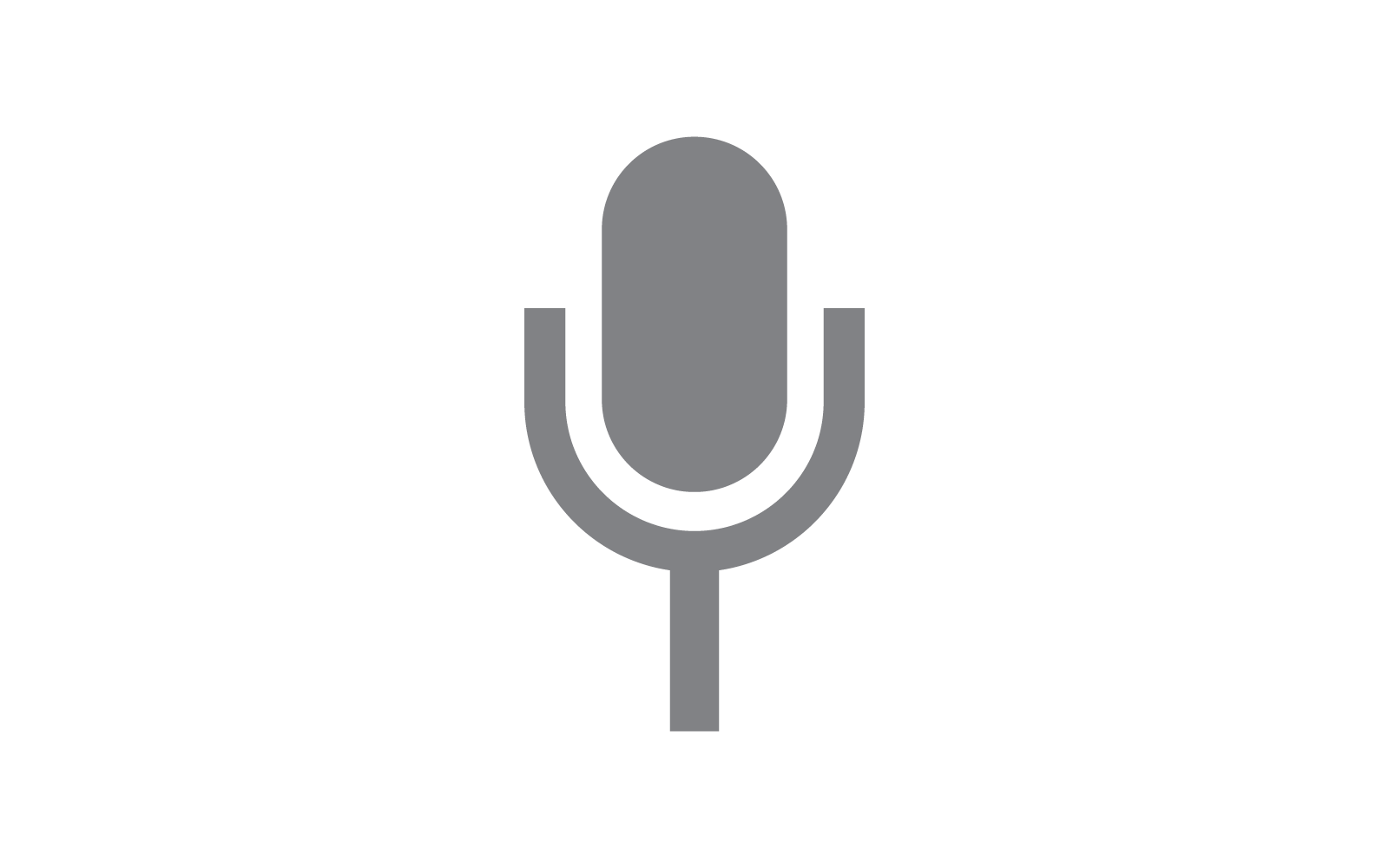Microphone music logo vector template