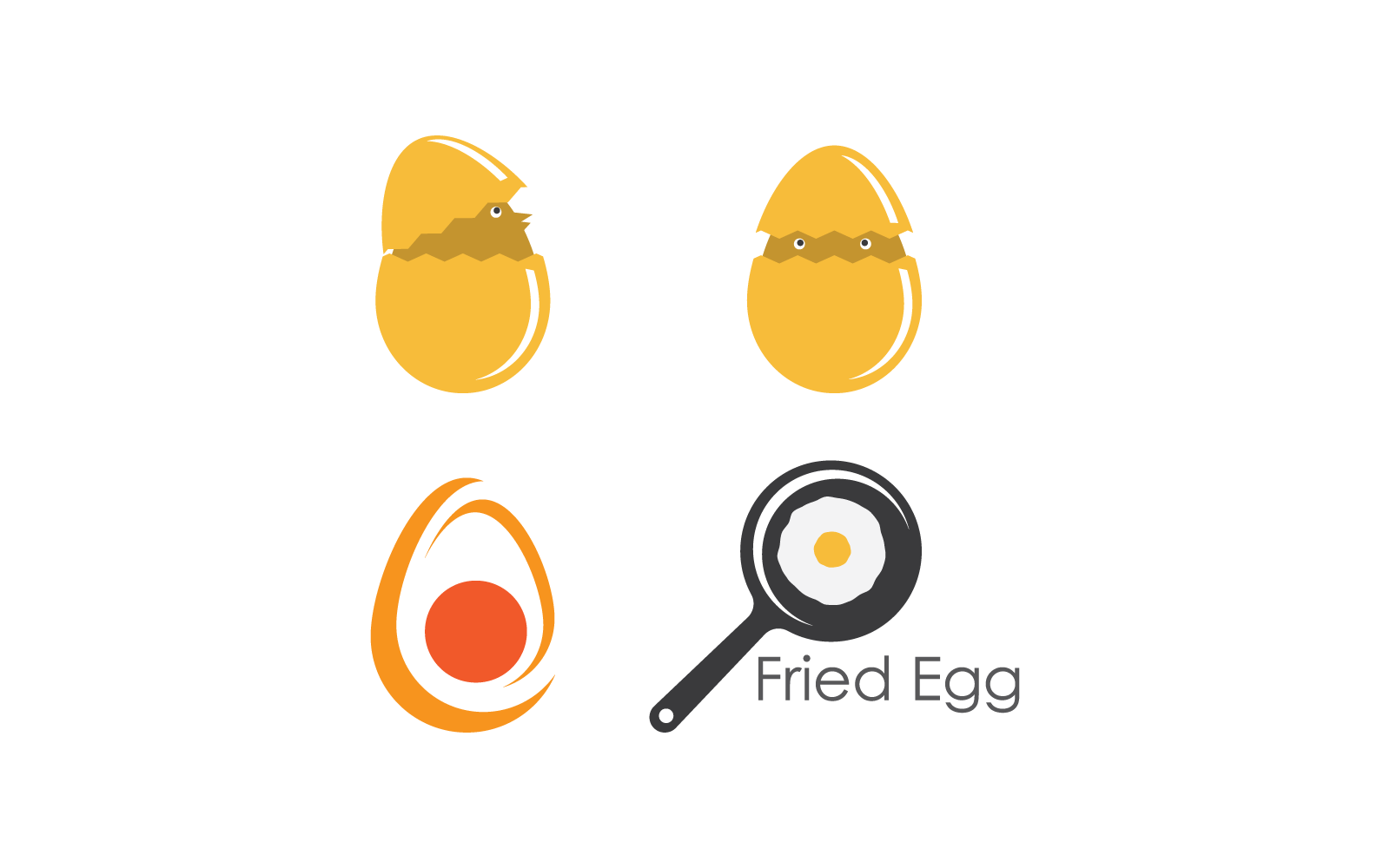 Oeuf, illustration, logo, vecteur