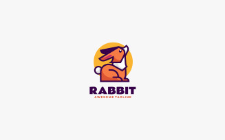 Rabbit Simple Mascot Logo 4