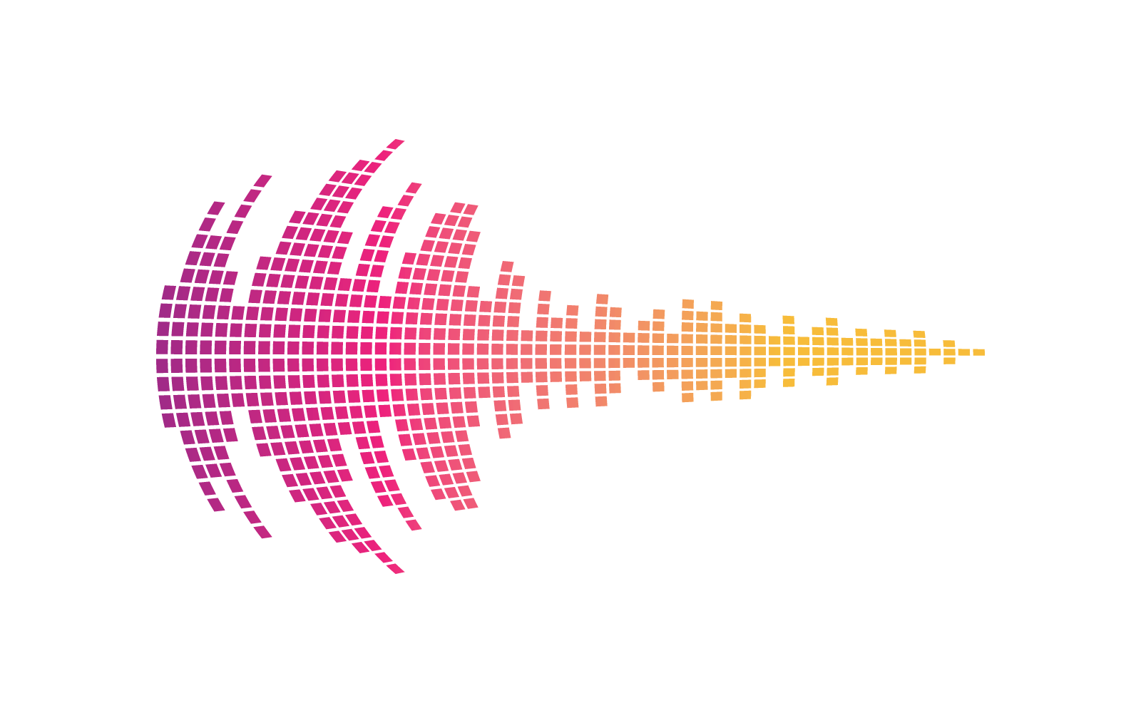 Schallwellenmusik-Logo-Vektorillustration